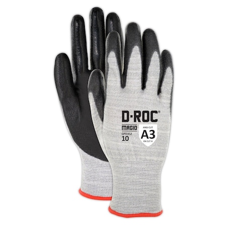 Magid Coated Gloves, 3 Cut Level, Salt & Pepper GPD352-12